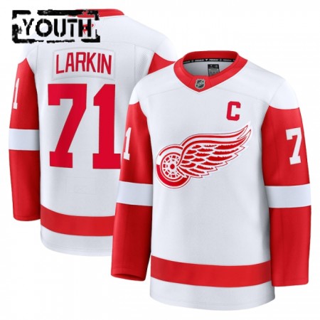 Maillot de Hockey Detroit Red Wings Fanatics Premium Dylan Larkin 2024-25 Blanc Extérieur - Enfant Maillot de Hockey Detroit Red Wings Fanatics Premium Dylan Larkin 2024-25 Blanc Extérieur - Enfant